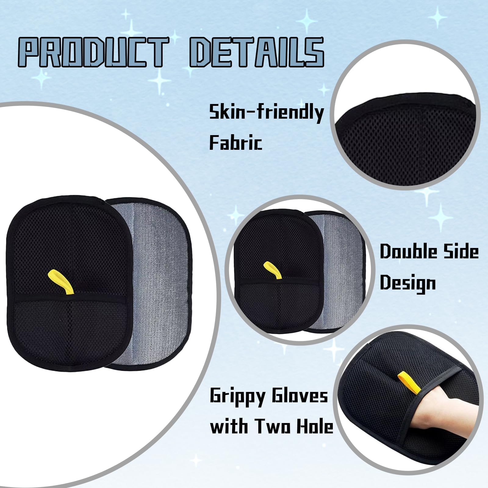 GegXcn 4PCS Pet pet hair removal glove,pet hair remover glove - Image 3