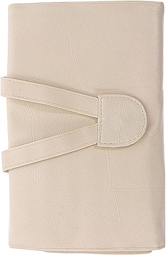 minkissy 2pcsrolling Woman- Almacenamiento PU Llevar Maquillaje Mujeres Organizador Uso Multi Plegable Beige Conveniente Bolsa Multifuncional