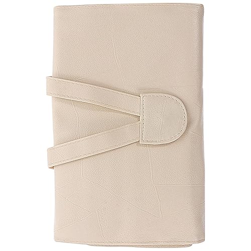 minkissy 2pcsrolling Woman- Almacenamiento PU Llevar Maquillaje Mujeres Organizador Uso Multi Plegable Beige Conveniente Bolsa Multifuncional