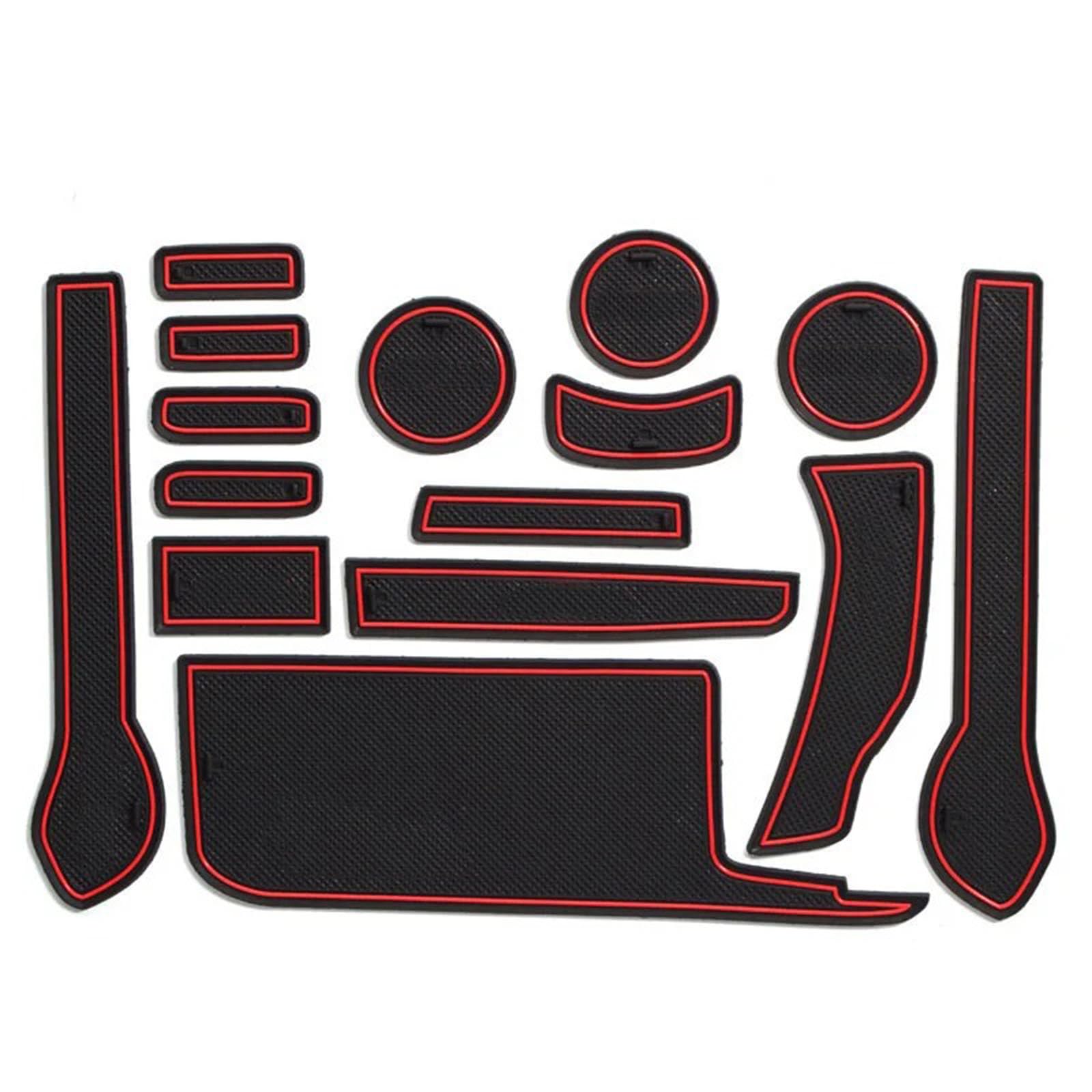 ahhccne Rubber Mats for Centre Console for Toyota Prius C/Aqua 2012-2016, RHD Rubber Mats for Centre Console