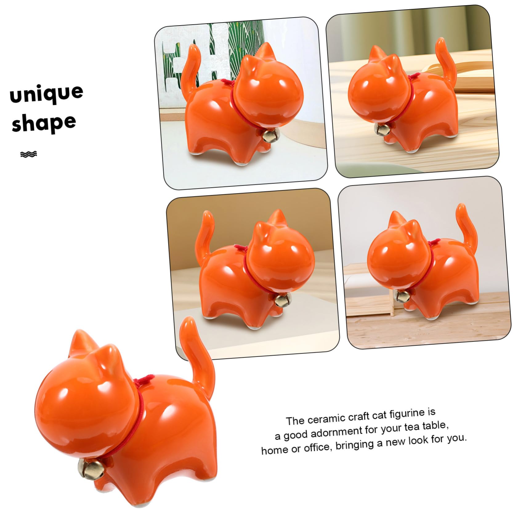 TOPBATHY 5 Statuette Di Gatti in Miniatura in Ceramica Decorazione Per Animali Scultura Di Gattini Ornamento Da Tavolo Artigianato in Ceramica