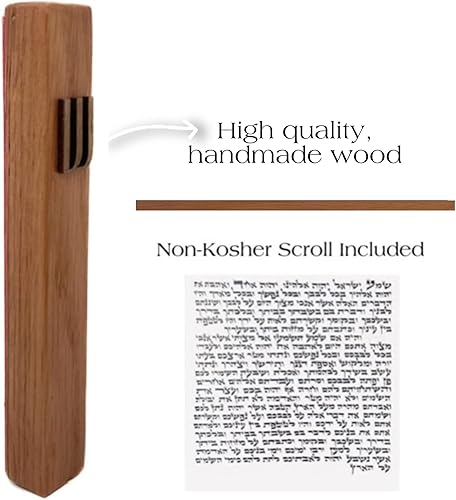 Miniatura 3 de A&S Mezuzot Mezuzah - Funda en diseño de pared occidental, impermeable, para puerta de Judaica para bendición del hogar (ladrillo blanco, 7 pulgadas)
