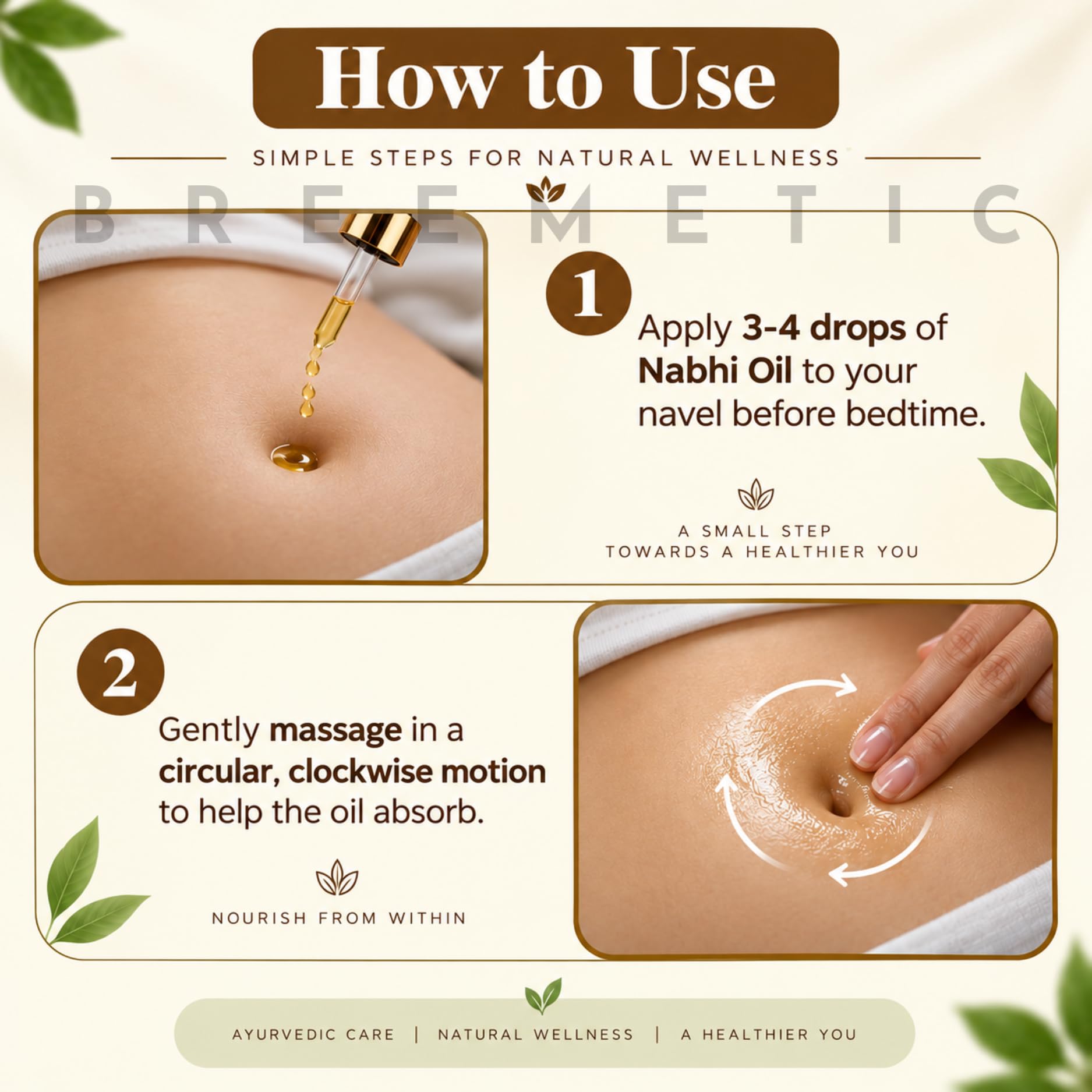 Nabhi Oil for Weight Management & Body Detox 30ml | Ayurvedic Herbal Belly Button Oil | Supports Digestive Wellness, Metabolism Balance, Relaxation & Daily Self-Care for Men & Women, 30 ML (PACK 3) — Amazon image 7