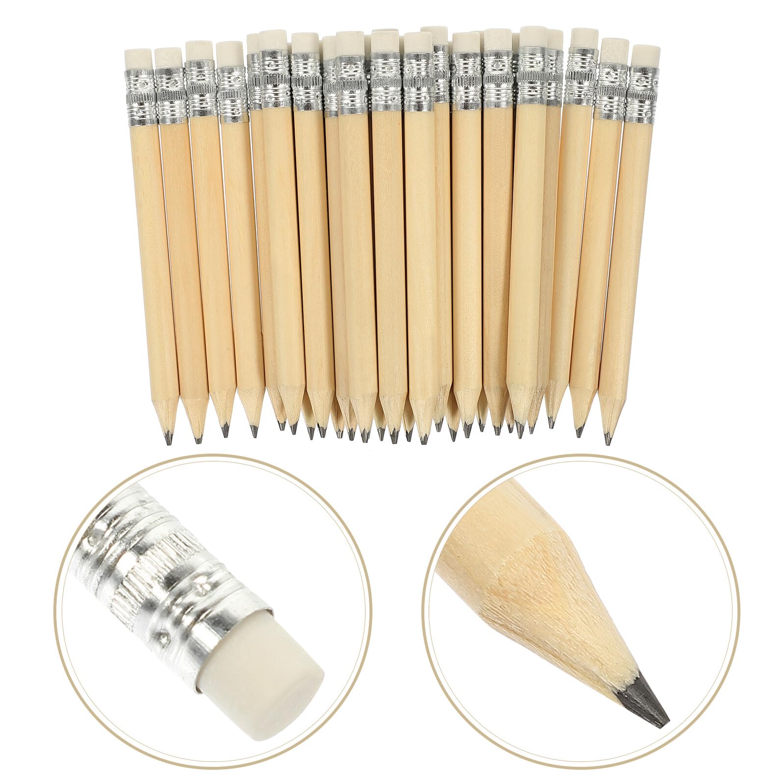 DOITOOL 250 pezzi Matite in Naturale con Piccole Matite Rotonde per Strumento Scrittura e Compatto per Scuola e Arte