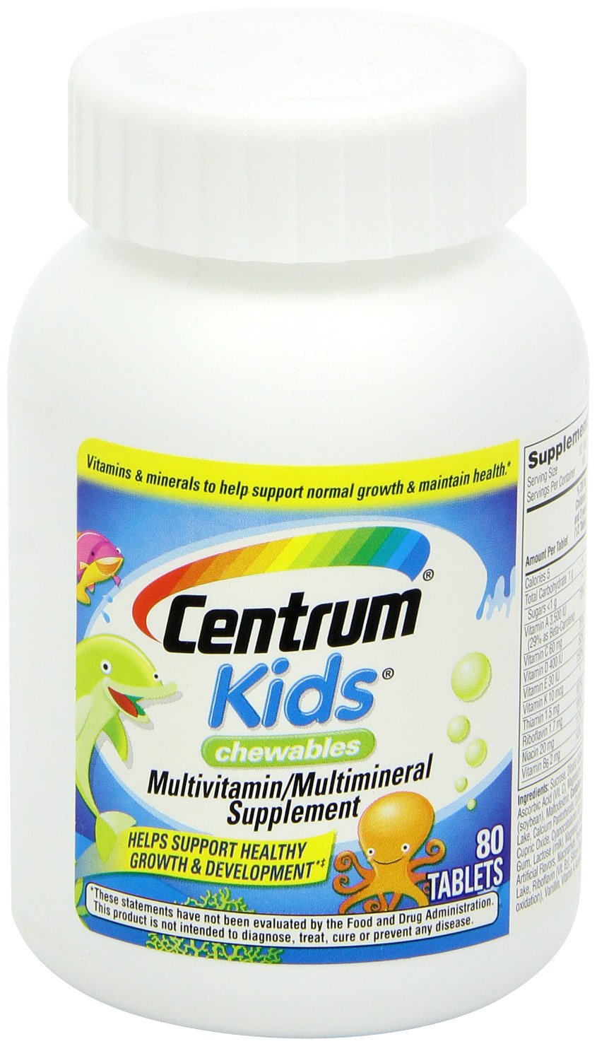 Centrum Chewable Multivitamin for Kids, Multivitamin/Multimineral