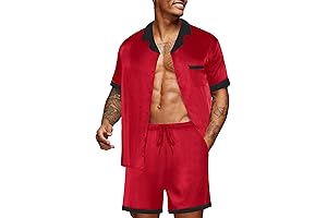 Men Satin Silk Pajama Sets - Sexy Sleepwear for a Seductive Night