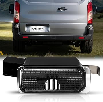 LED License Plate Light for Ford Transit 2015-2025, Rear Light Lamp Assembly Replacement White Clear Lens, Replace 6M2Z13550A 6M2A13550AC