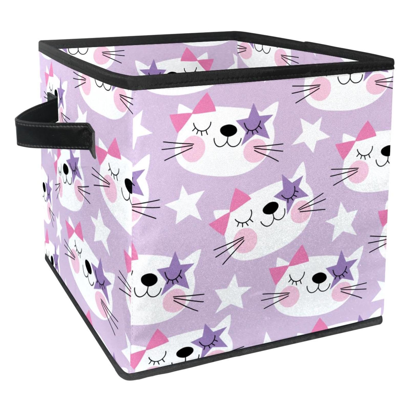Bacs pour jouets et vêtements pliables sous forme de cubes en tissu