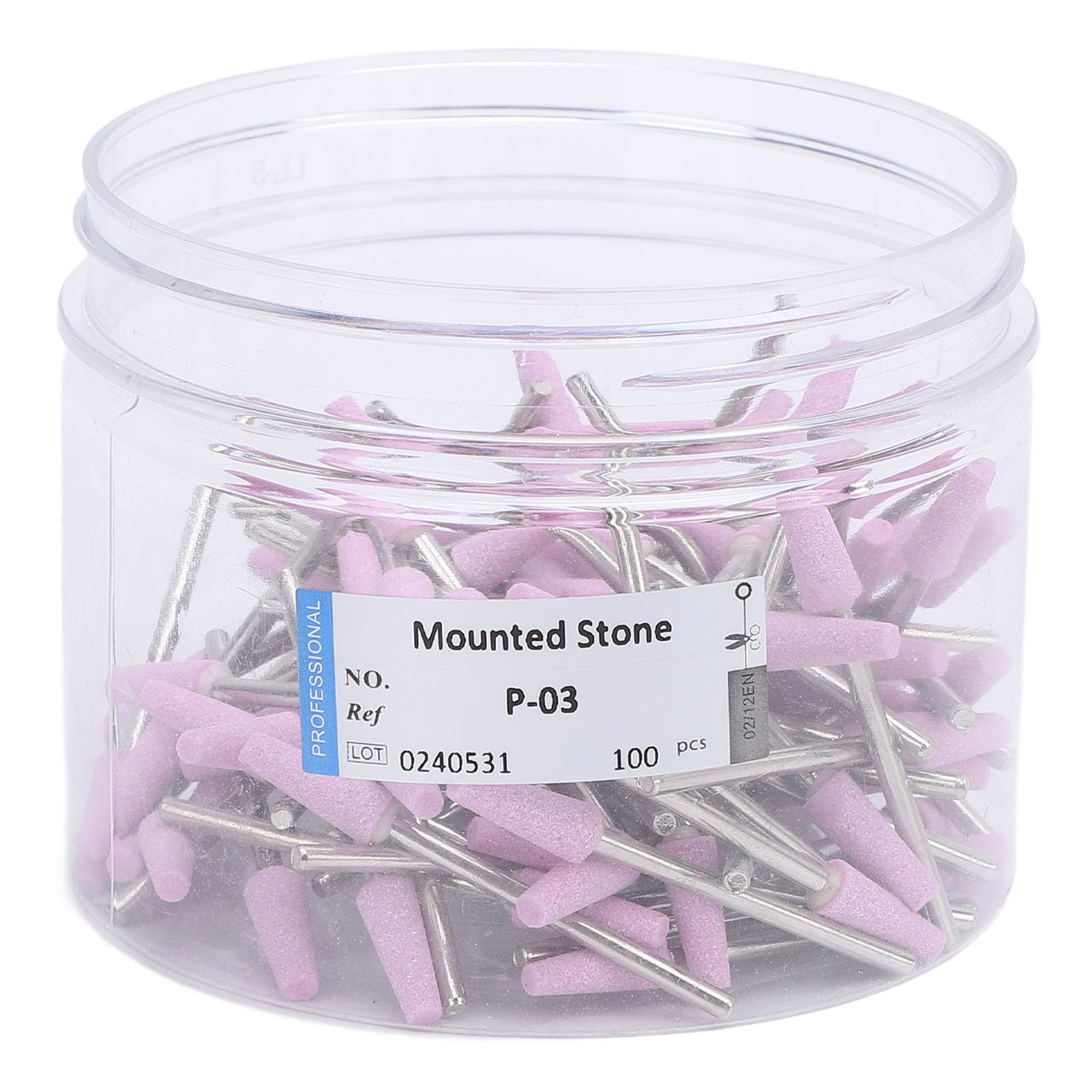 Quartz-Nagelfräser, 100 Stück Maniküre Pediküre Nagelhautentferner