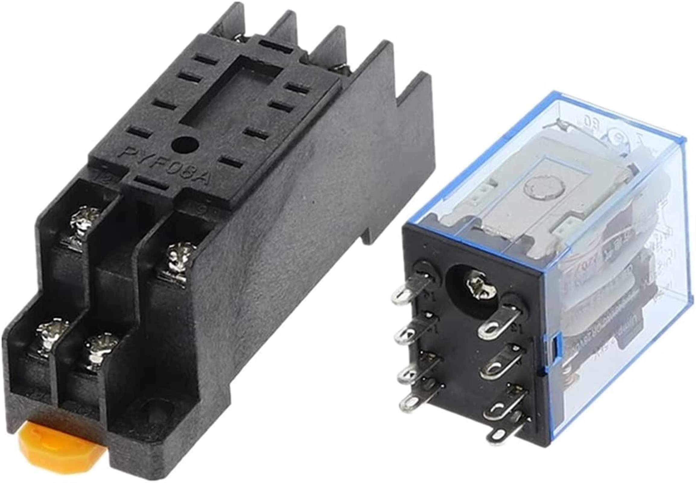 Relé 5 Juegos MY2P HH52P MY2NJ Bobina de relé General DPDT Micro Mini Interruptor electromagnético 110V 220V 12V 24V potencia LED(AC 110V)