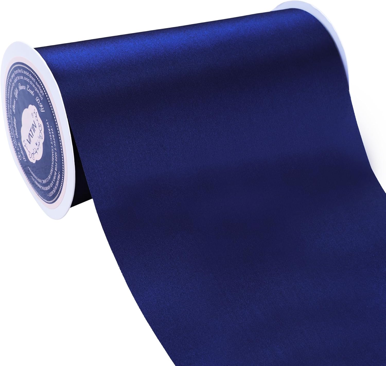 Amazon.com: VATIN 6 Inch x 22 Yards Wide Royal Blue Satin Solid Ribbon ...