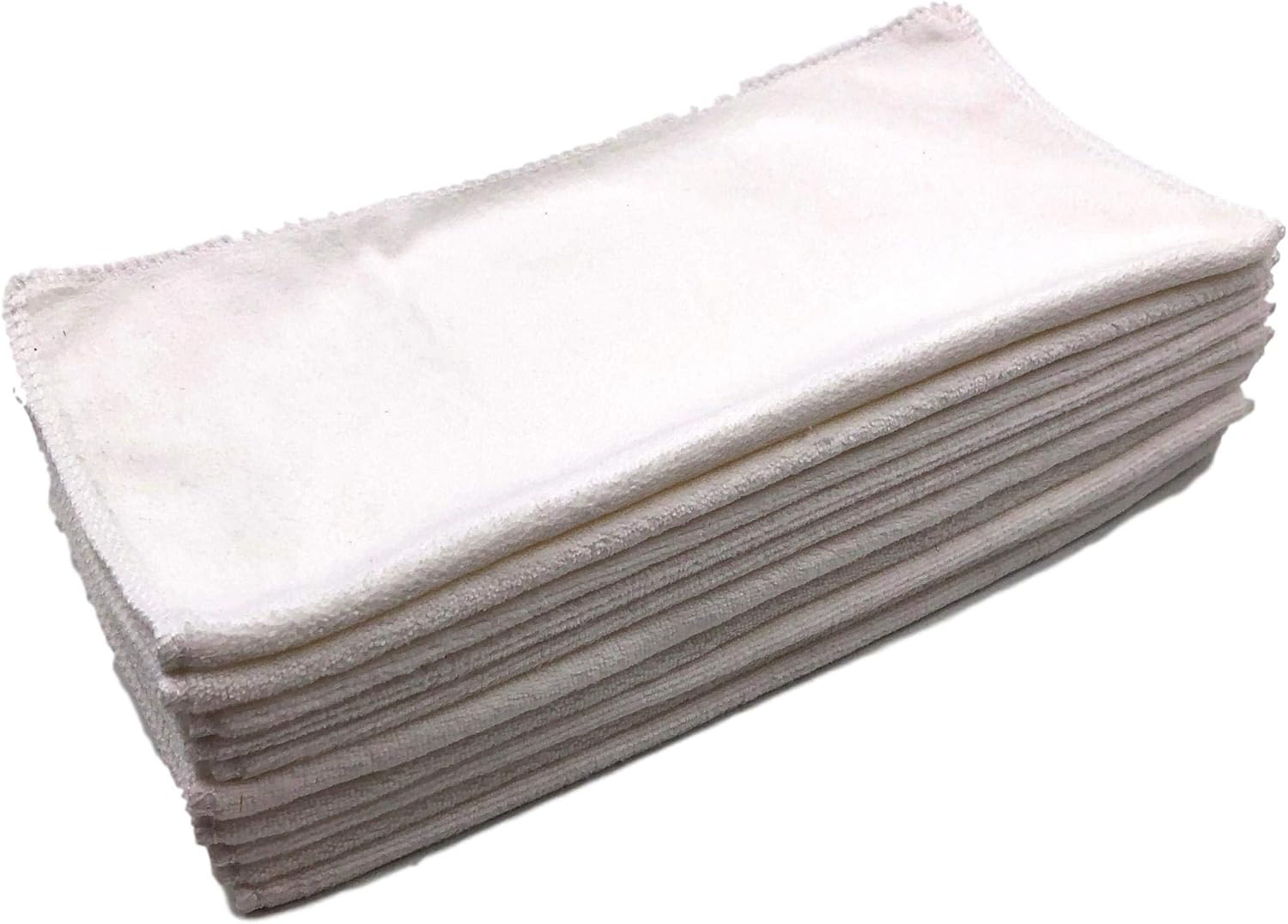 Amazon Co Jp Mignon Lapin 吸水率７倍 速乾 極細繊維 マイクロファイバークロス ふきん キッチンクロス 掃除 雑巾 選べるカラー 10枚セット 01 White ホーム キッチン