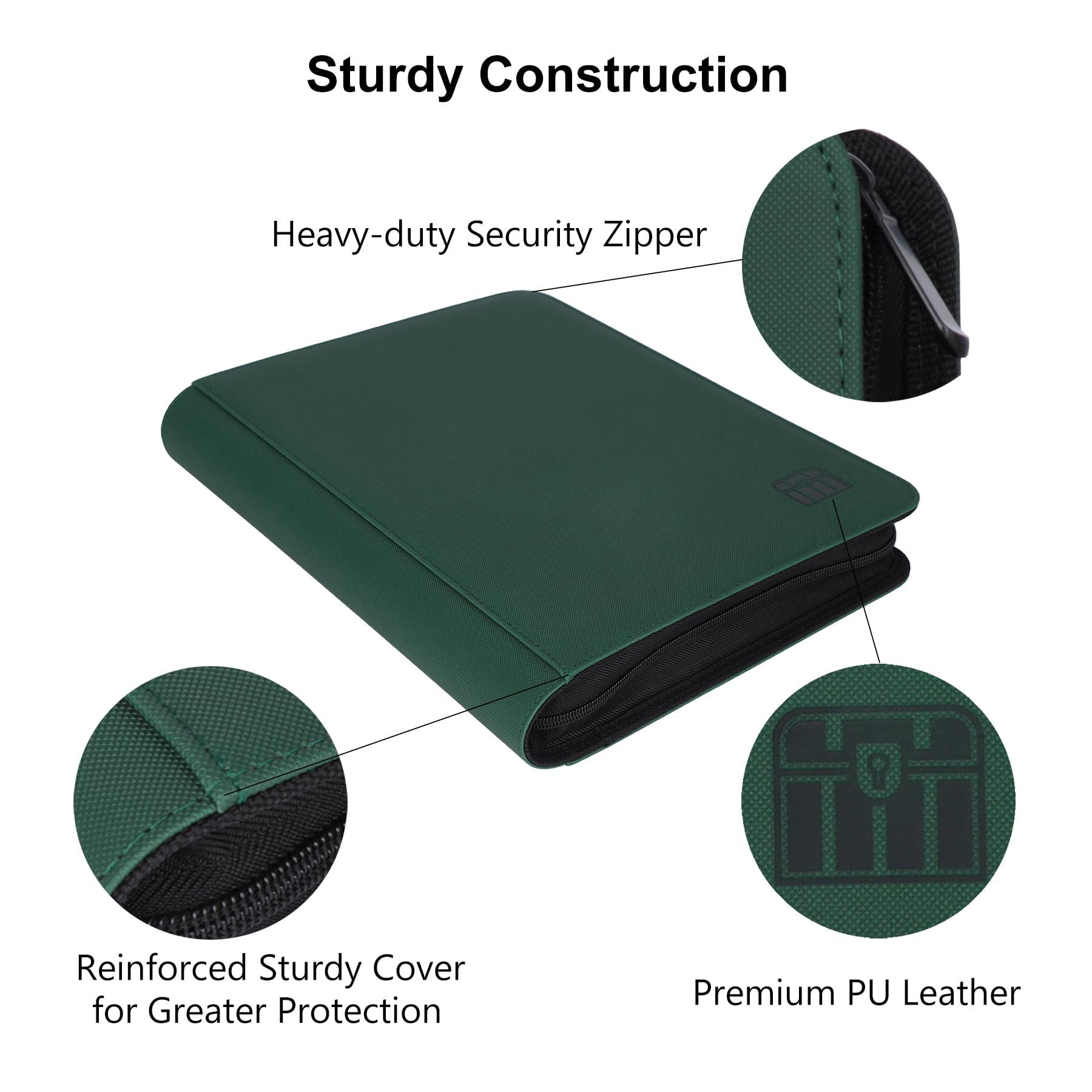 Amazon.com: Rieton 9 Pocket 800+ Pockets Trading Card Binder, Fit 828 Cards 