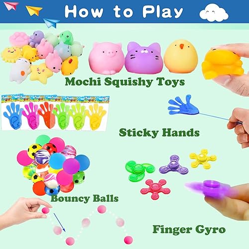 Miniatura 5 de 120 piezas de recuerdos de fiesta para niños, juguetes de caja del tesoro para el aula, relleno de bolsas de golosinas, relleno de piñata, capilla