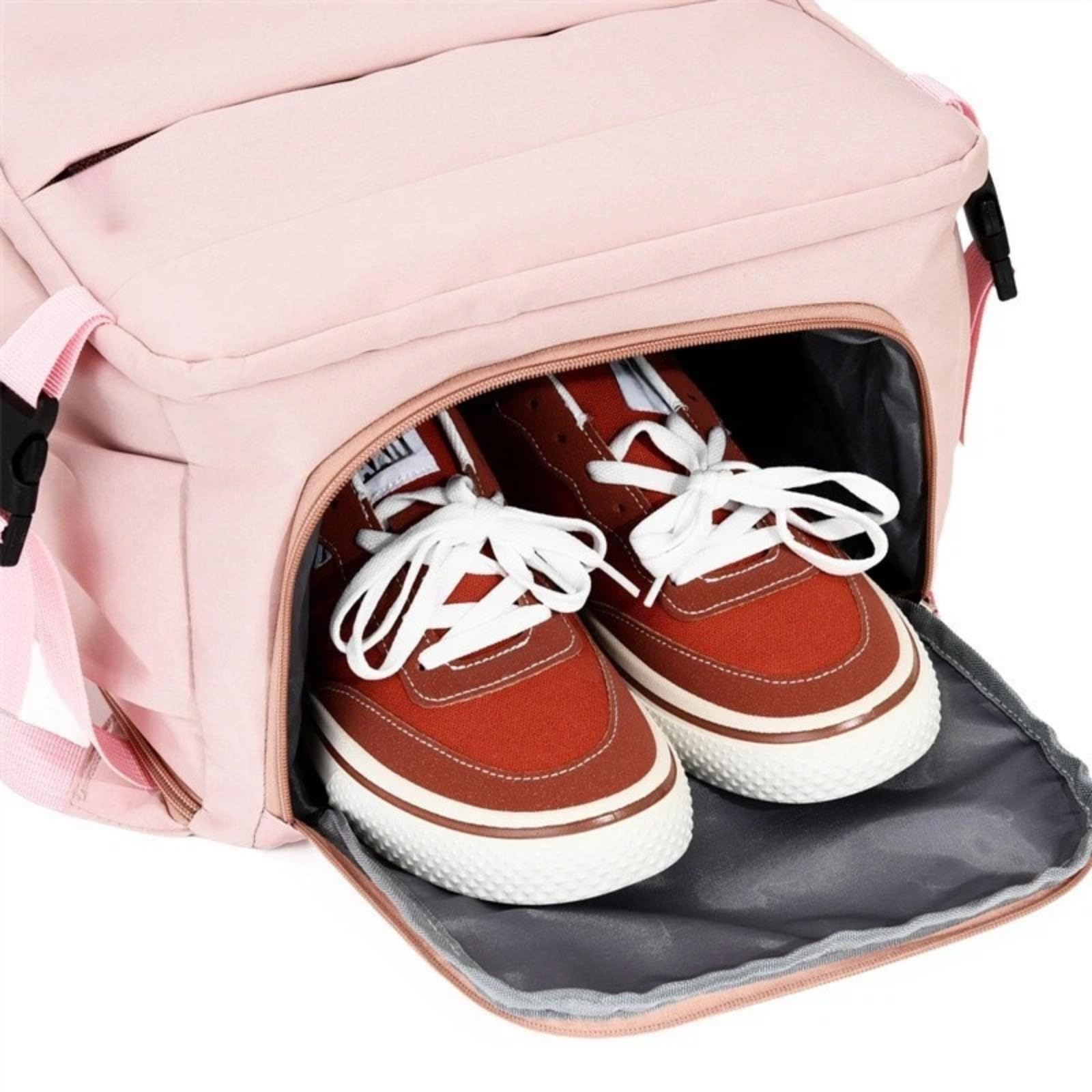 Mochila Viaje Grande, Ligera para Ocio(Rosa)