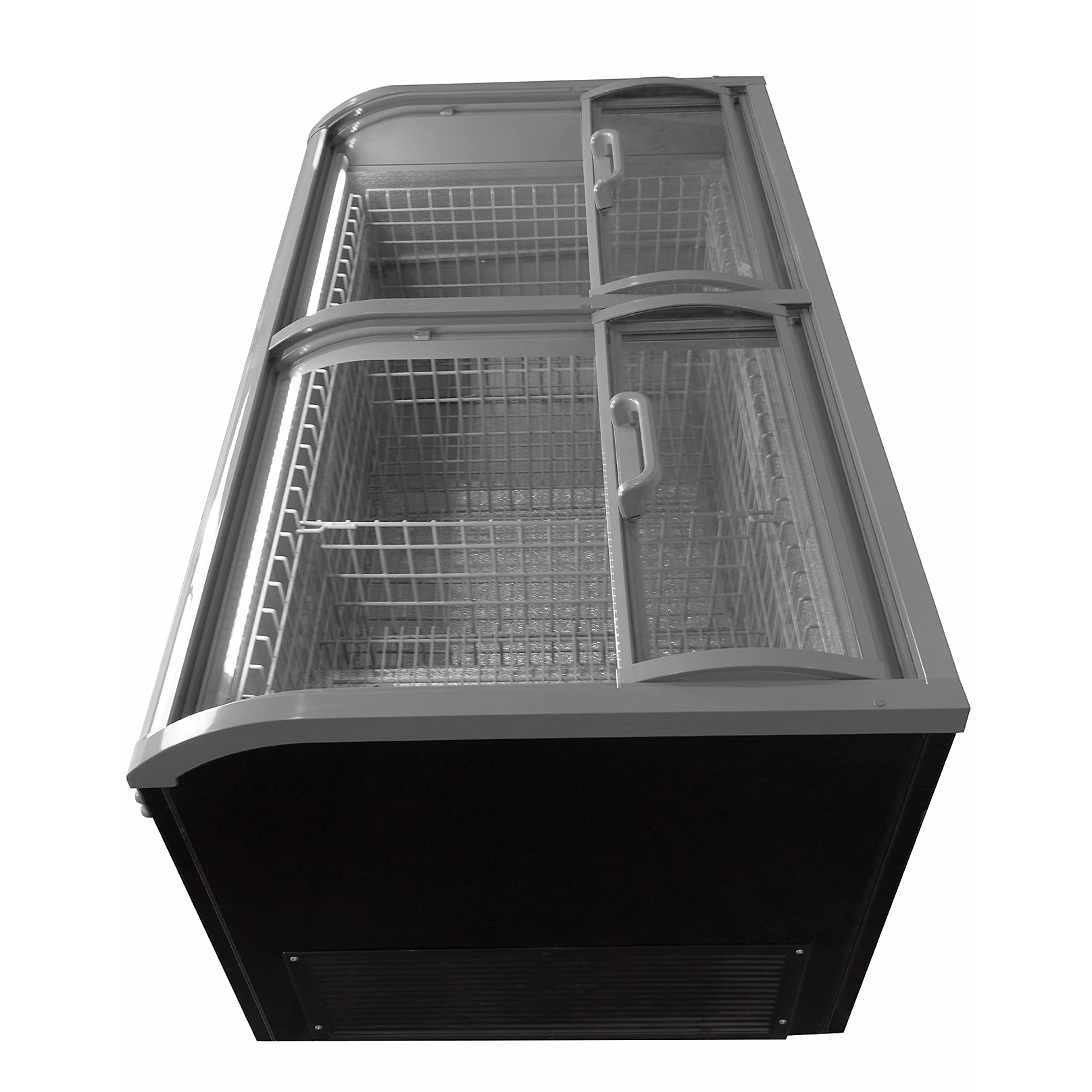 Peak Cold 58" Commercial Island Freezer With Sliding Glass Doors, 18 Cu Ft Capacity, Energy-Efficient LED Lighting, Adjustable Thermostat, Etl-S Certified on Fridge.com - View 4