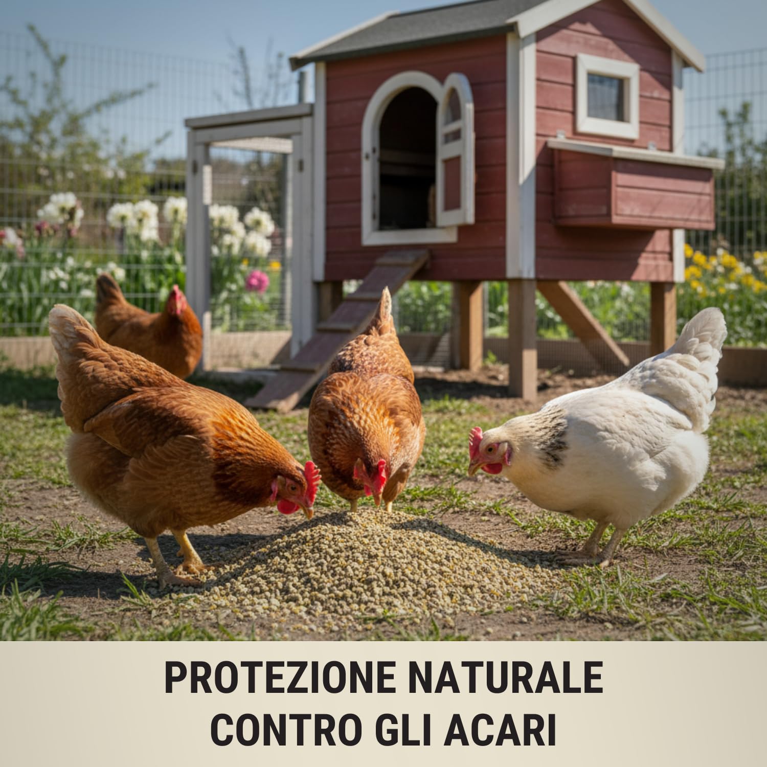 Agrarzone BIO Mangime Antiacaro per Galline Ovaiole 20 kg - Granulato con Erbe Aromatiche - Protezione Naturale da Acari & Parassiti - Premium Austria Senza OGM