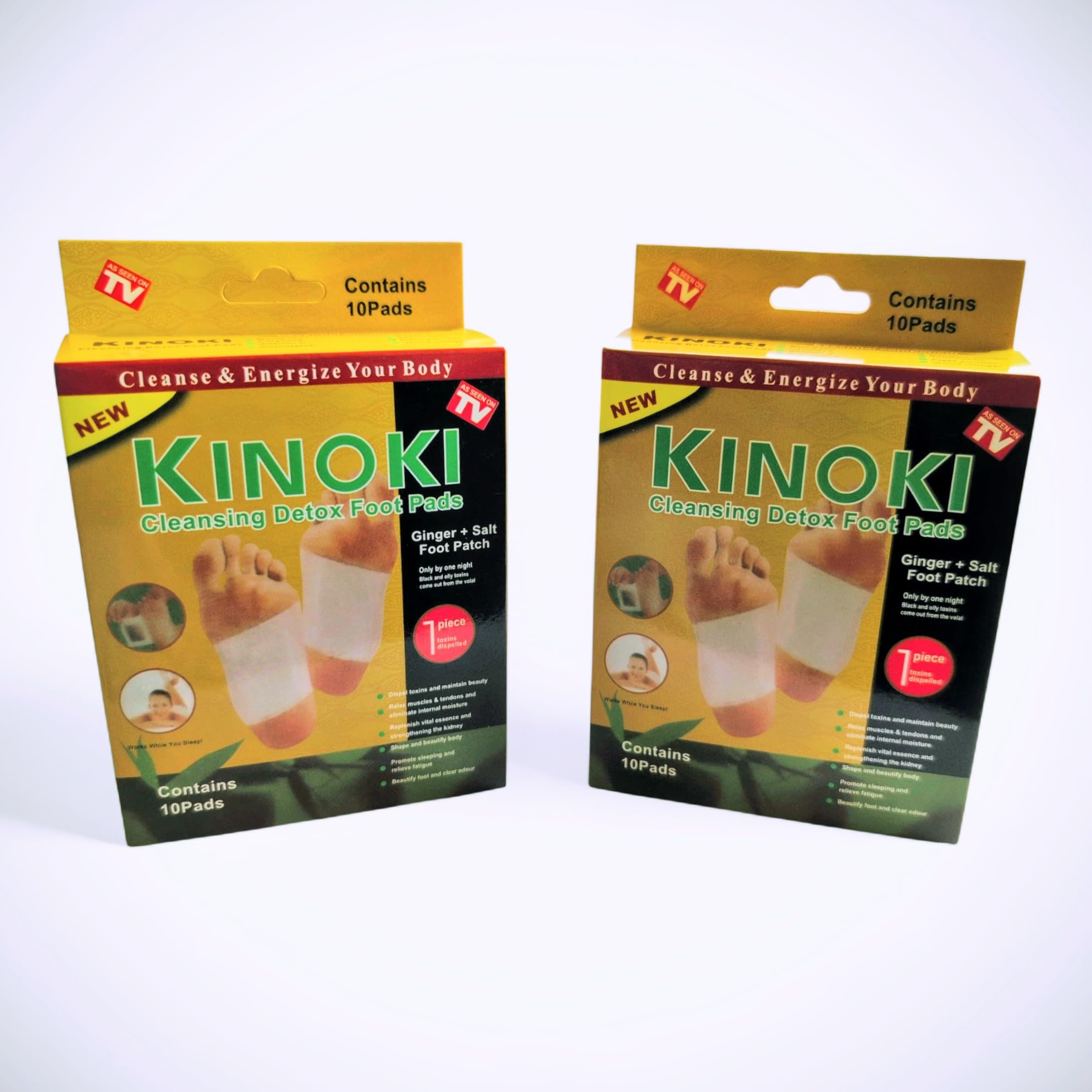 MicroNest Kinoki Detox Foot Patch with Adhesive Sheets | Natural Herbal Foot & Body Detox Patches for Relaxation & Deep Sleep | 20 Foot Patches + 20 Adhesive Sheets (2 Boxes)