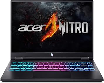 Acer Nitro 14 Gaming Laptop | AMD Ryzen 7 8845HS Octa-Core AI Capable Processor | NVIDIA GeForce RTX 4060 Laptop GPU | 14.5 WUXGA IPS 120Hz Display | 16GB LPDDR5X | 512GB SSD | WiFi 6E | AN14-41-R74Z