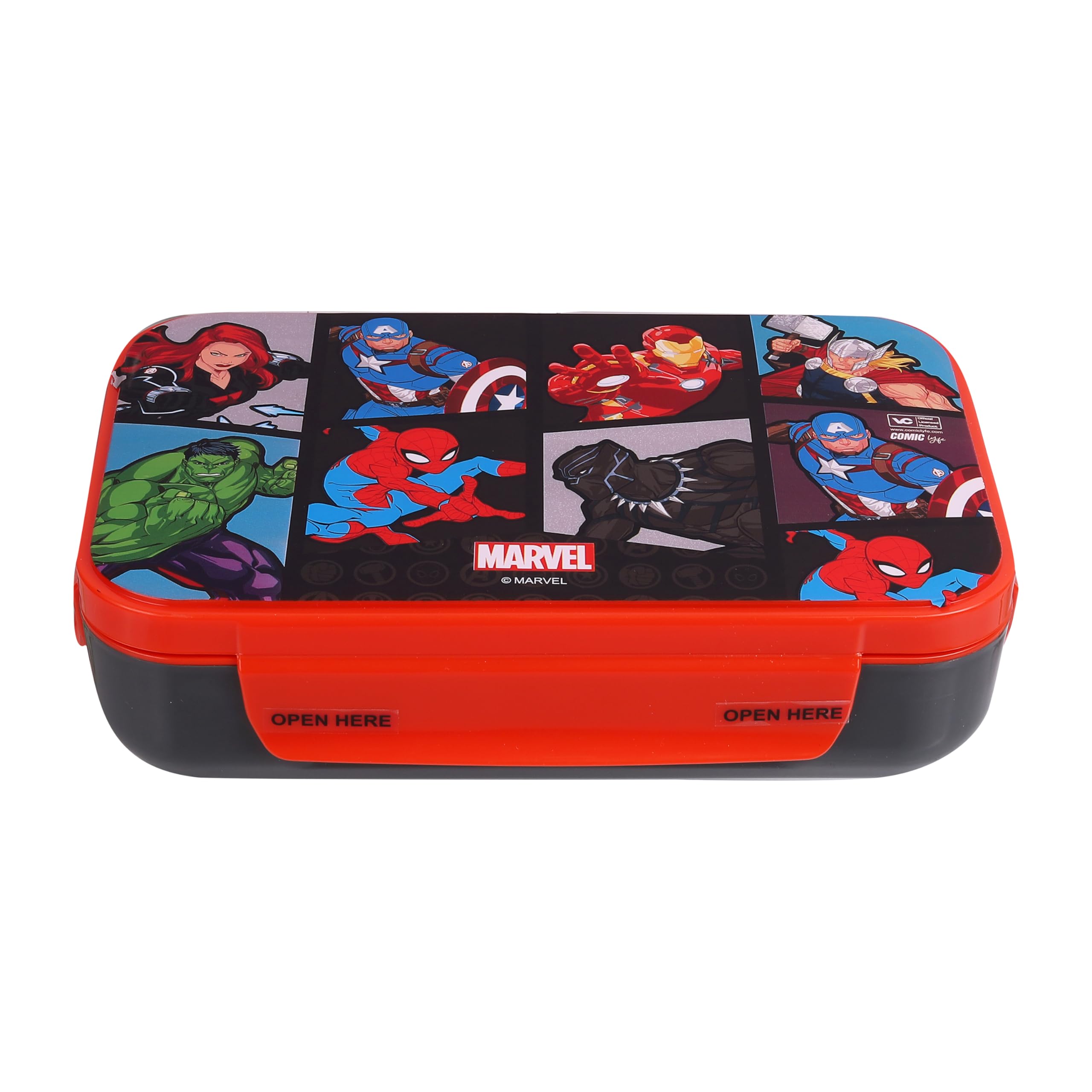 Marvel Avengers Printed (Avengers), Kids Lunch Box for School | Stainless Steel, Leakproof | Snacks Box, Tiffin Box for School Kids, 750 Ml, 750 Ml