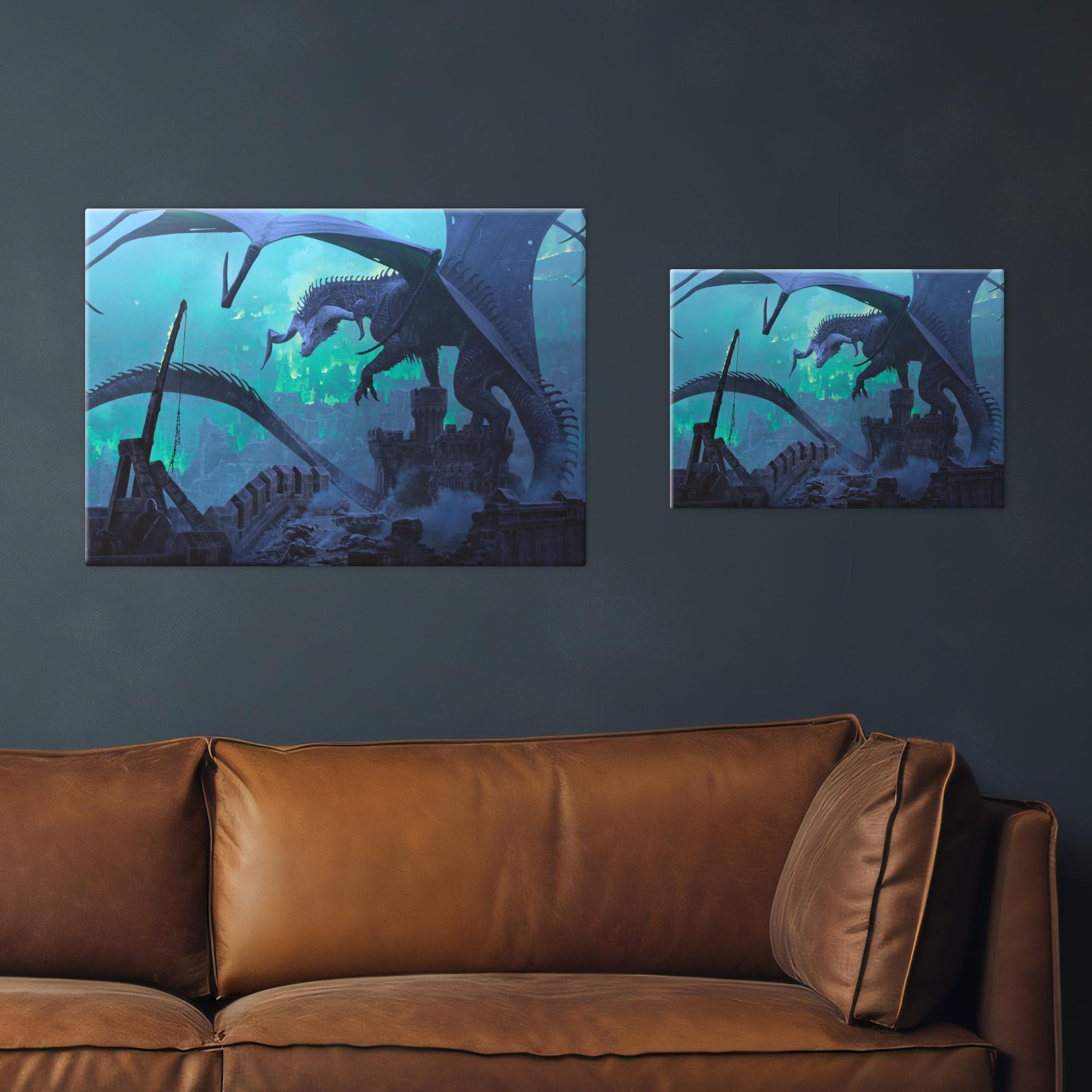 Displate Metall poster Dungeons And Dragons D&D Handbook Black Größe L | Bilder Wanddeko Wohnzimmer & Schlafzimmer Wandbilder, Geschenk. Wandkunst mit Magnet-Befestigung, ohne Bohren.