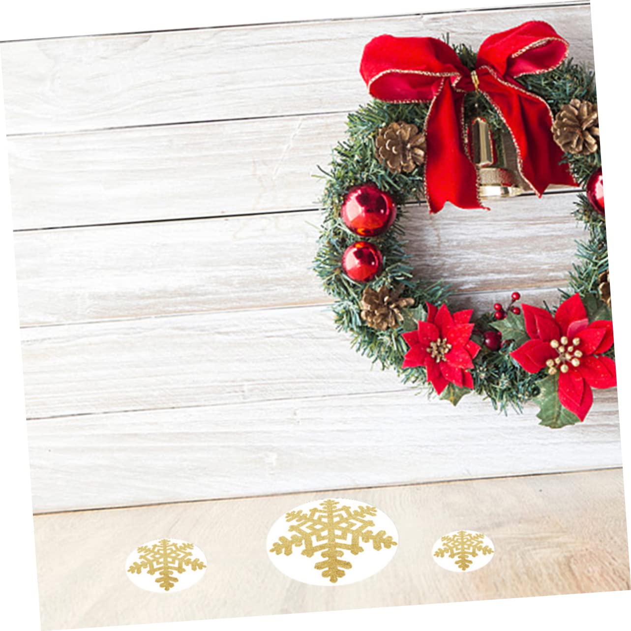 ABOOFAN 36piezas Pegatinas De De Autoadhesivas Para Decoración Navideña Para Paredes y Suelos Decoración Creativa Para Fiestas De Navidad Hogar Oficina