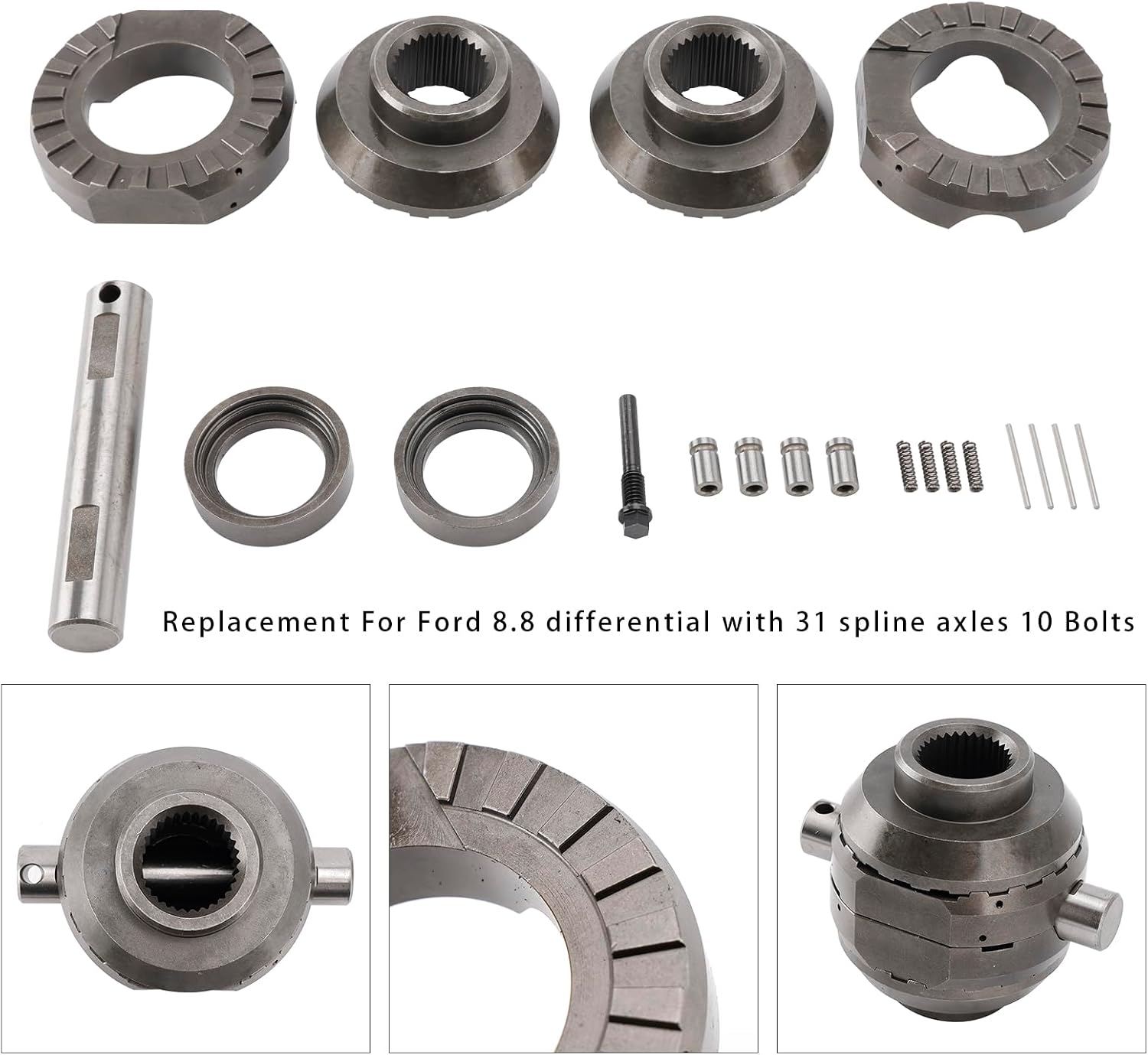 MAD HORNETS 8.8 Inch Locker-10-Bolt31 Spline, Includes Cross Pin Shaft For Ford