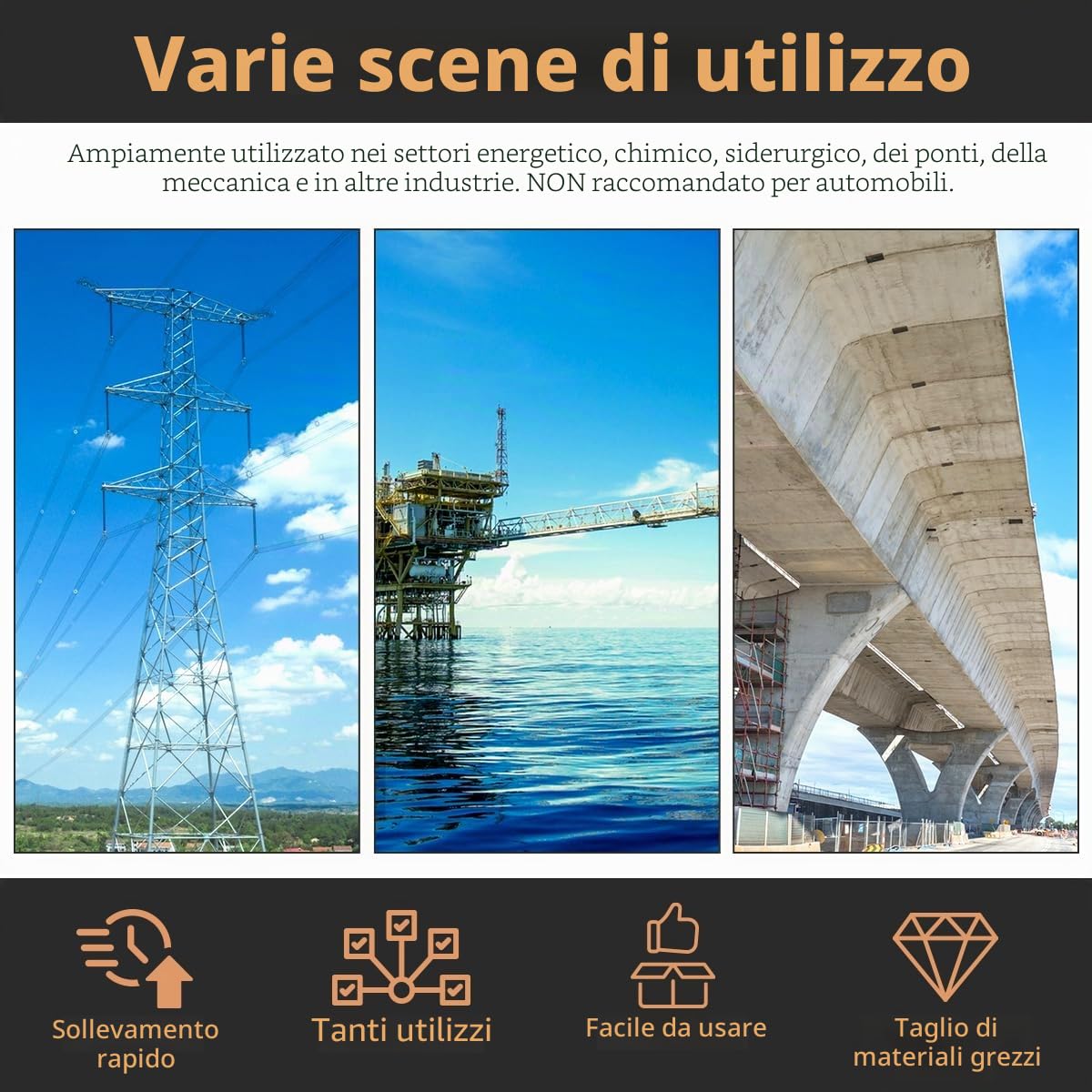 Fulgutonit 10T Martinetto Idraulico con CP-180 Pompa Idraulico, Sollevamento da 12mm, Altezza 45mm, Superficie Utile 15,89cm², per Edifici e Ponti, Ingegneria Meccanica
