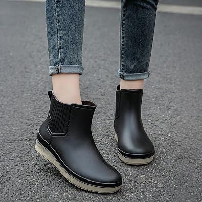 Rain Boots Women Short Ankle Boots Waterproof Rain Shoes Outdoor Garden Shoes