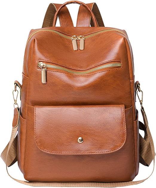 Women's Travel Backpack Purse Fashion Leather Handbag