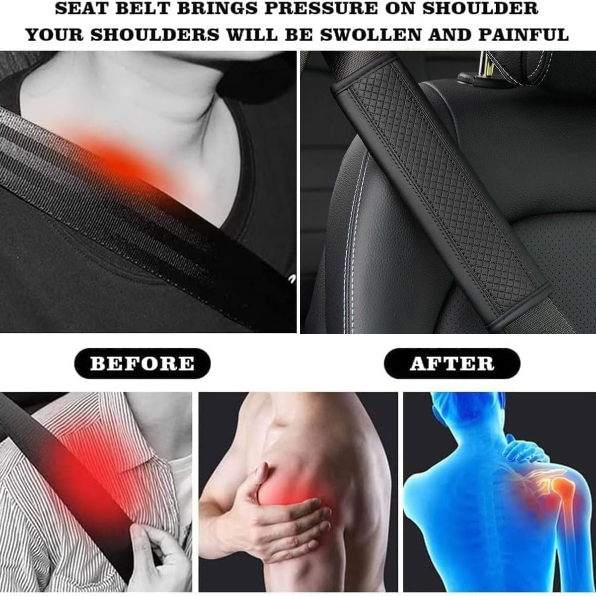 Auto Gurtpolster Für BMW X1-X7 - Bequemer Sicherheitsgurt-Schulterpolster