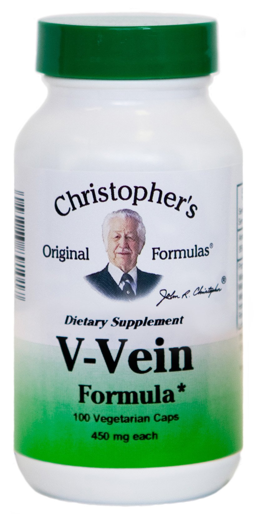Christopher's Original Formulas V-Vein – 100 Vegetarian Capsules – Unique Herbal Blend – Developed by Master Herbalist David Christopher
