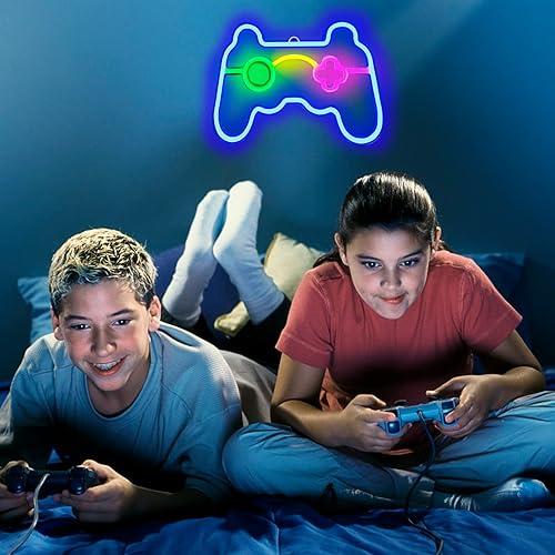 Miniatura 6 de Letrero de neón para decoración de sala de juegos, letrero LED para dormitorio, decoración de pared estética, regalos para adolescentes, computadora