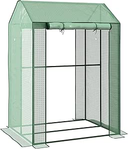 Outsunny Serre De Jardin Pop-up, Serre De Balcon, Bâche Renforcée PVC