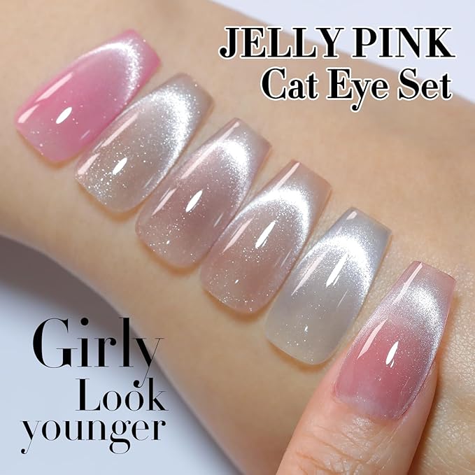 Set de 6 Esmaltes Gel Ojo de Gato con Imán Holográfico miniatura 5