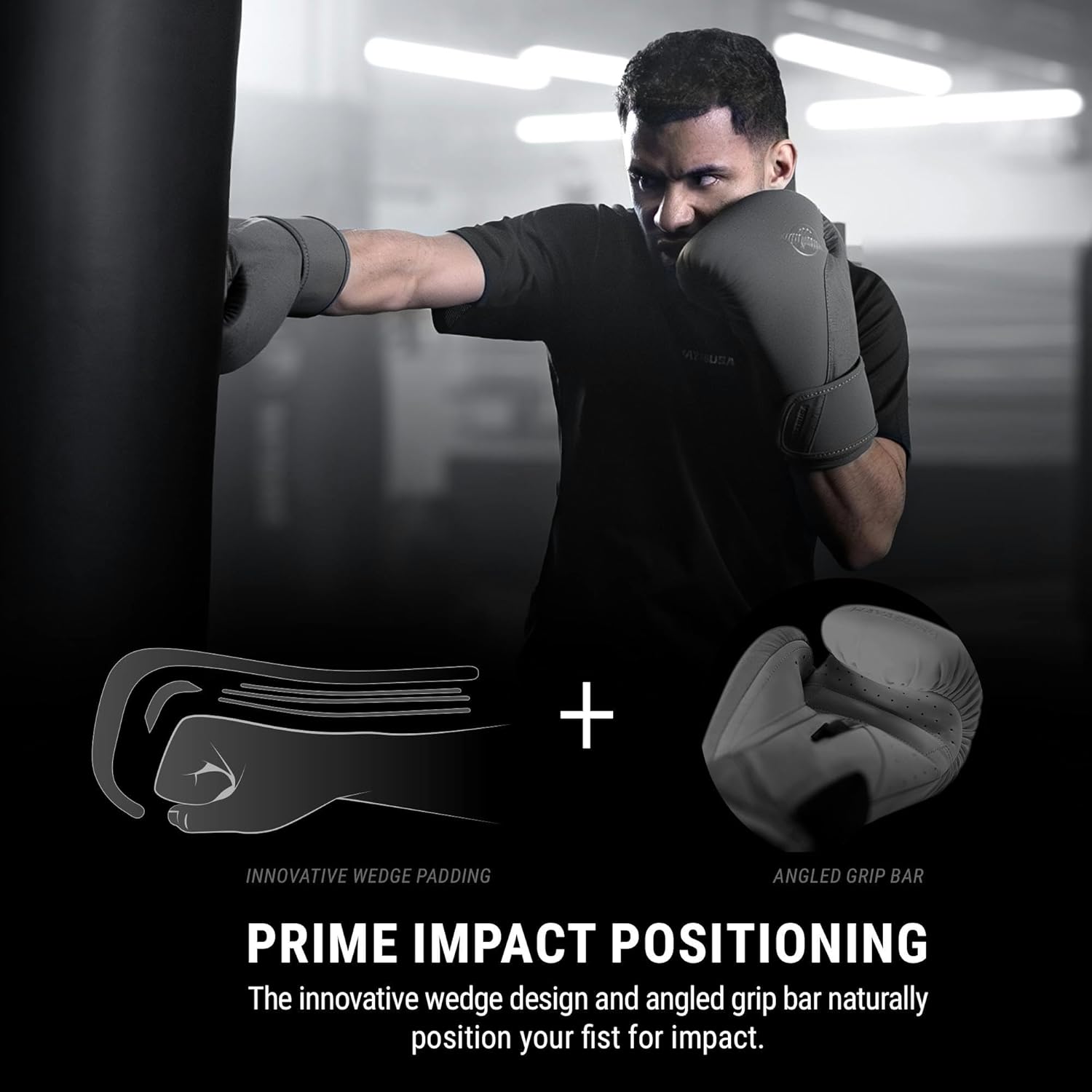 Hayabusa T360 Boxing Gloves – Revolutionary Hand Ergonomics | Empowering Wrist Support | Single or Dual Strap Closure | Training, Sparring, Heavy Bag - 10 oz 12 oz 14 oz 16 oz 18 oz