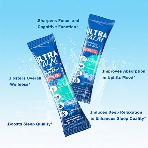 Miniatura 4 de UltraCalm Super Cortisol Bebida con glicinato de magnesio, Ashwagandha, L-teanina, vitamina D3, polvo de magnesio para el sueño y el alivio del