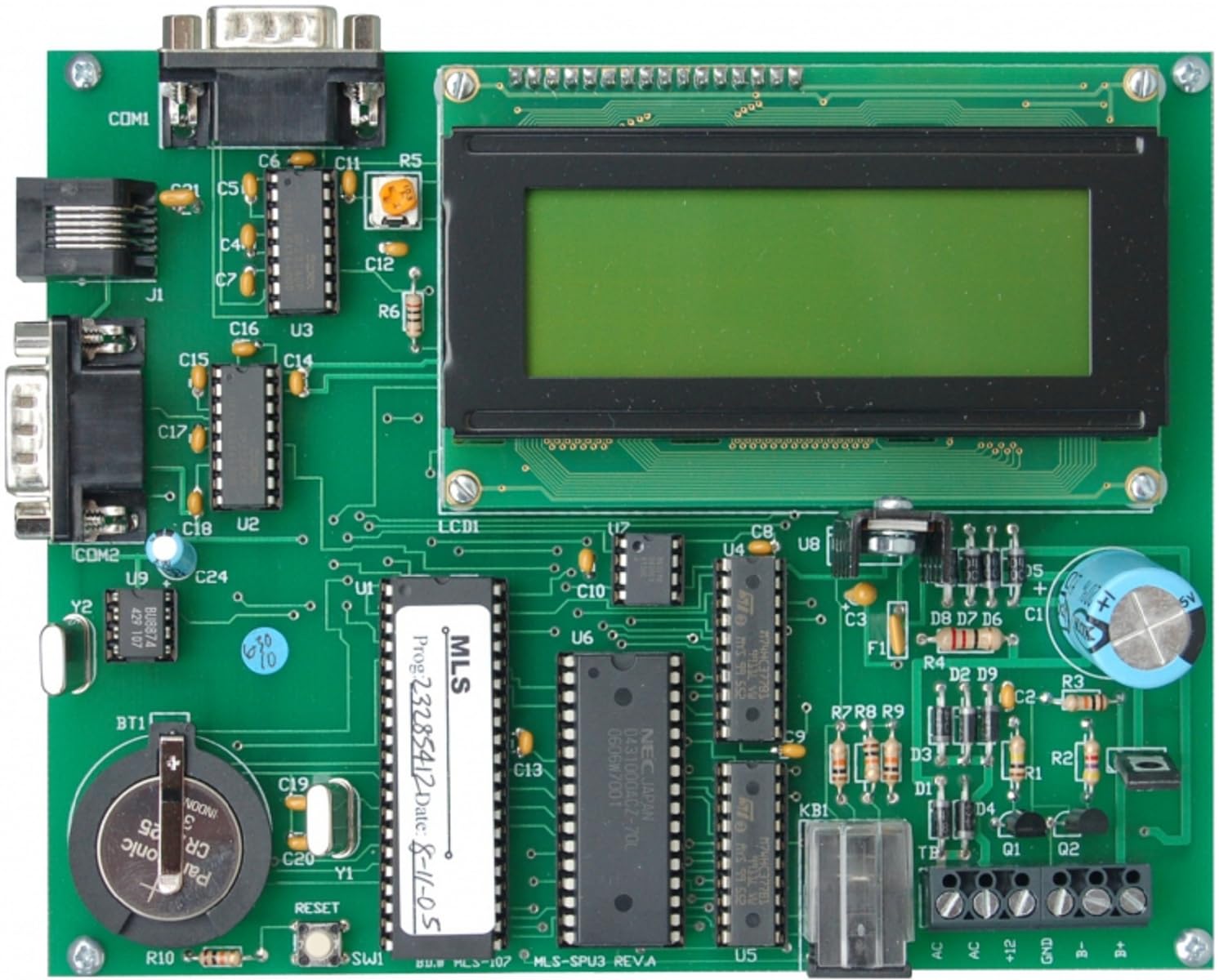 Alpha Communications MLS-SPU3 Alpha Page 232 Interface Unit - Microprocessor Based Pocket Paging Interface System; Requires 1-8 MLS-32L Signal Board(s) Transmitter and T1240