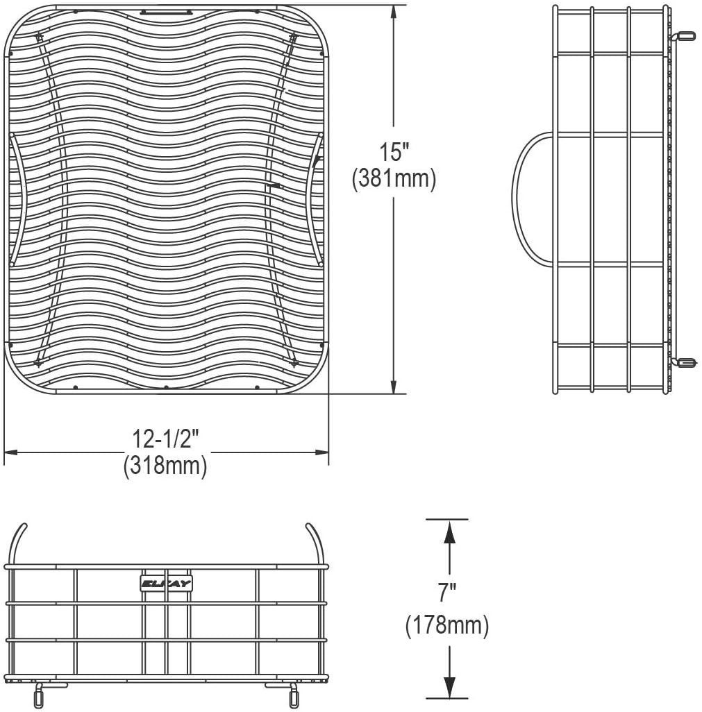 Elkay LKWRB1316SS Stainless Steel Rinsing Basket