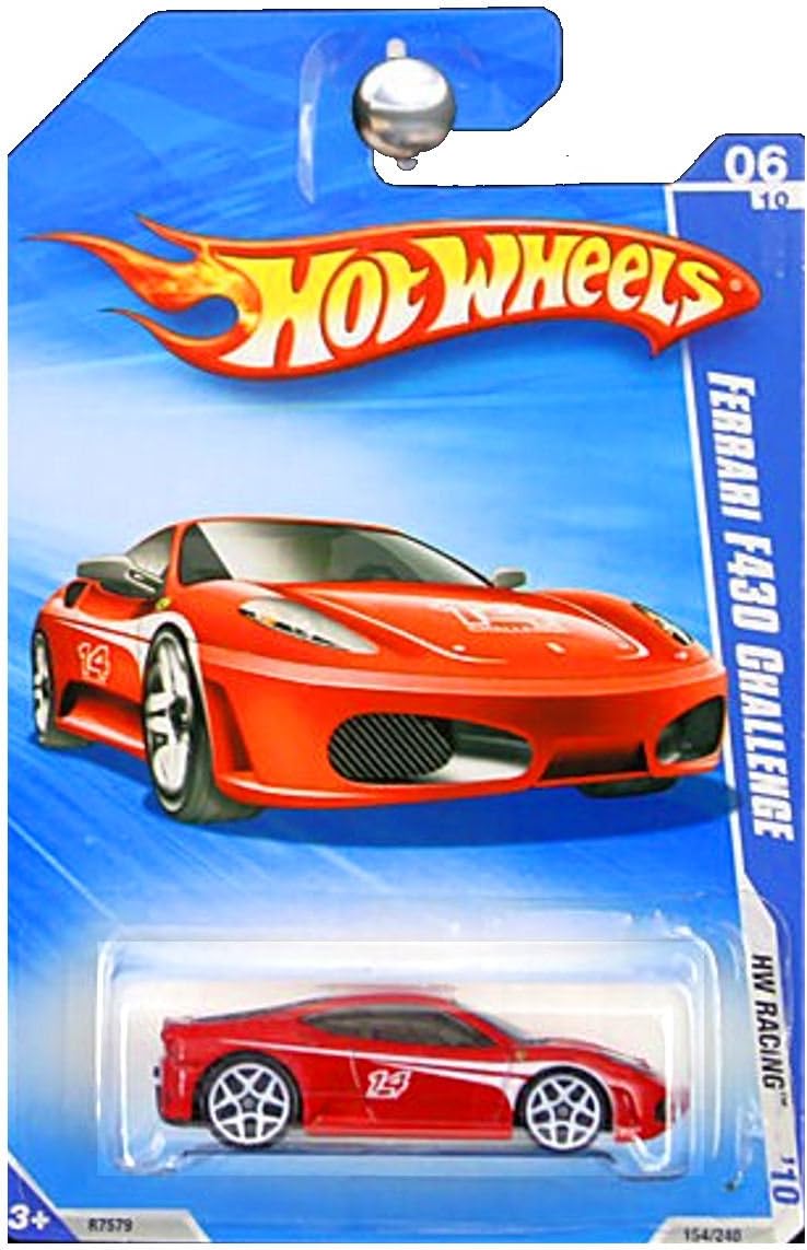Hot Wheels 2010 HW Racing Red Ferrari F430 Challenge 1:64 Scale Collectible Die Cast Car Model