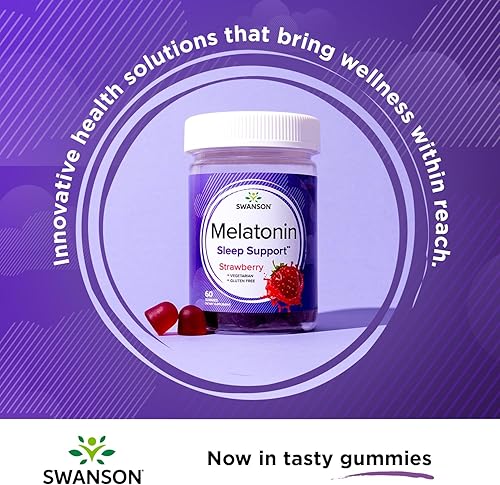 Miniatura 2 de Swanson Gomitas de melatonina para adultos - Suplemento - Sueño y relajación - (60 gomitas, 5 mg cada una)