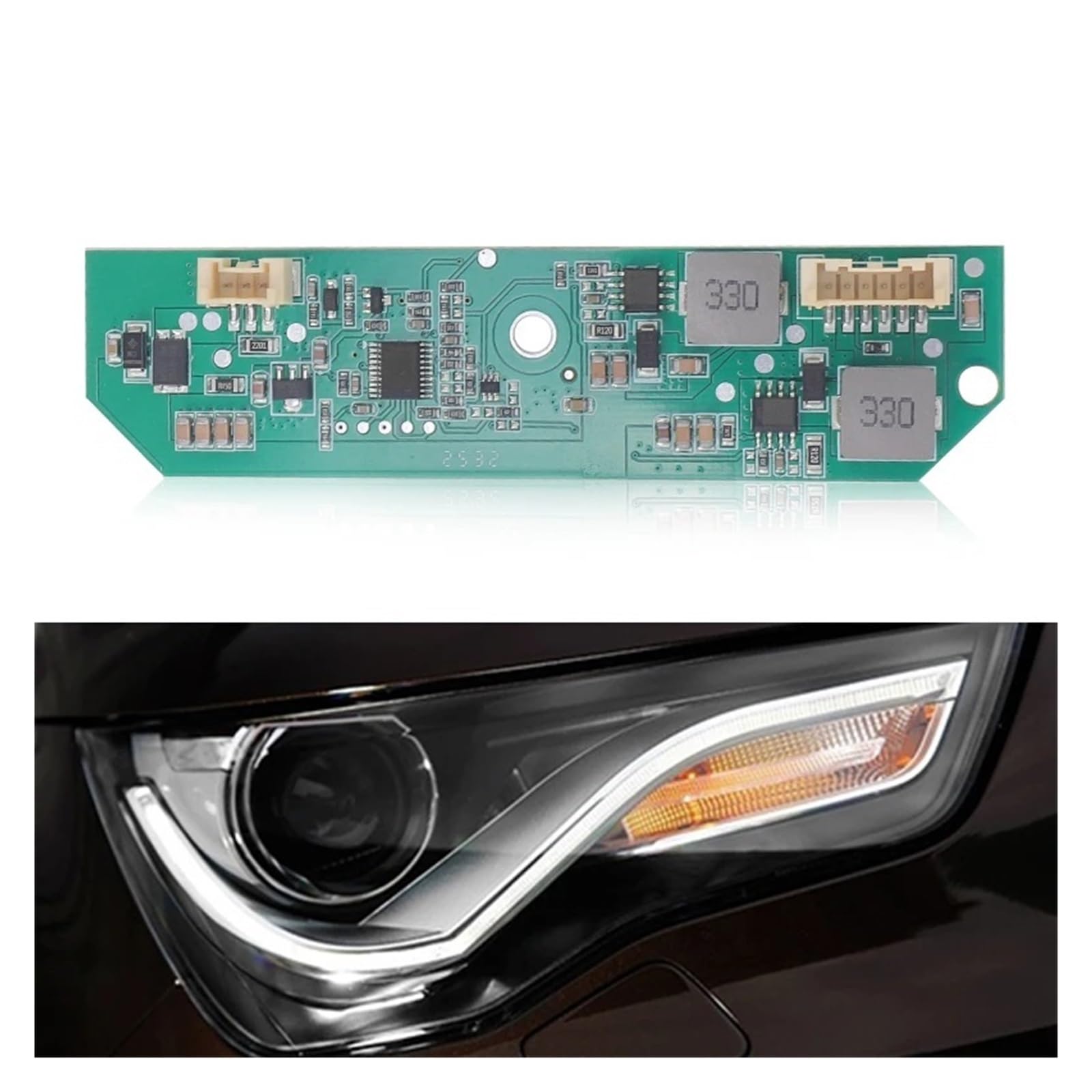 Módulo De Faros Faro para unidad de control ocular para LED, módulo luz diurna, balastro para(1pc Right)