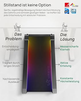 UREVO CyberPad Smart Walking Pad with 14% Automatic Slope Slim Undertable Treadmill for Fitness in the Office Leiser Brushless Motor Spacious Surface AI-powered App