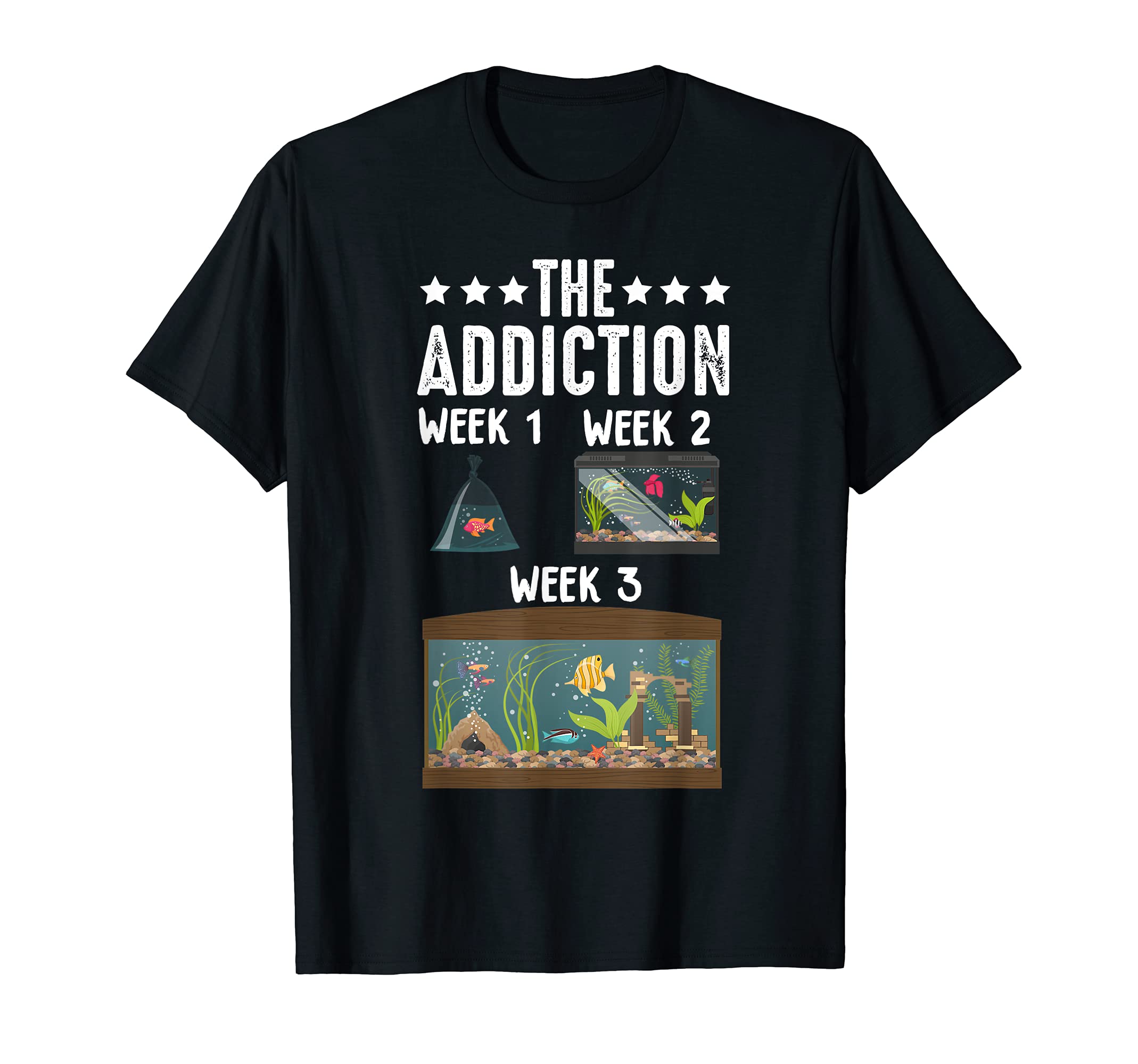 The Addiction Fish Tank Lovers Aquarium T-Shirt