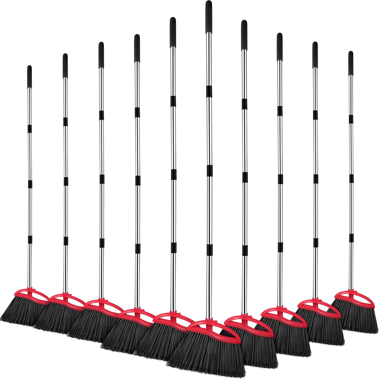 10 Pcs Broom Bulk Heavy Duty Broom Commercial Broom Indoor