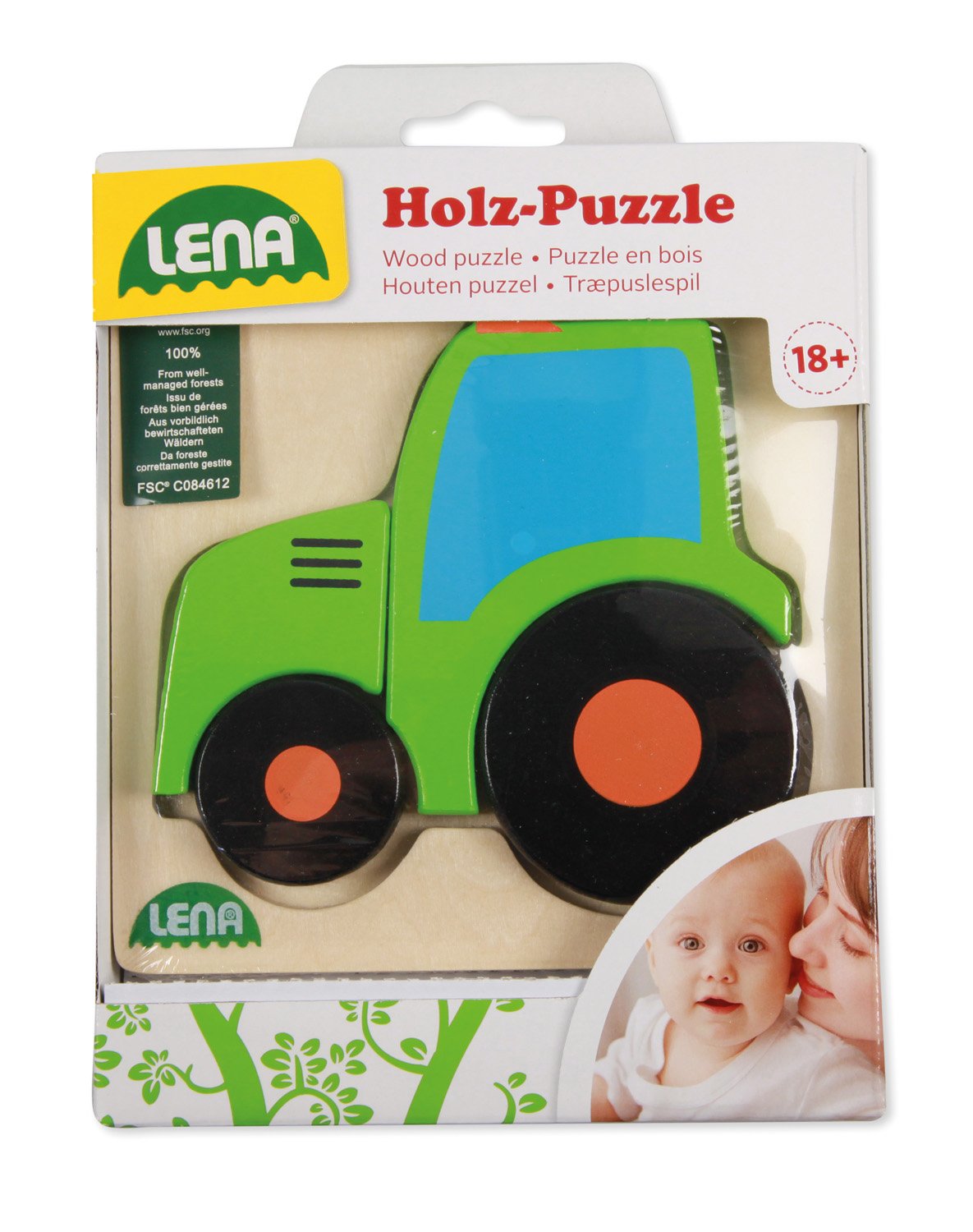 Lena 32079 – Puzzle de Madera Tractor