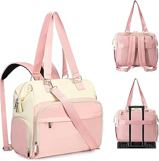 Fexkean Baby Diaper Changing Backpack,Large Nappy Bags for Mom and Dad,Stylish Travel Tote Converts into Backpack with Shoulder Straps