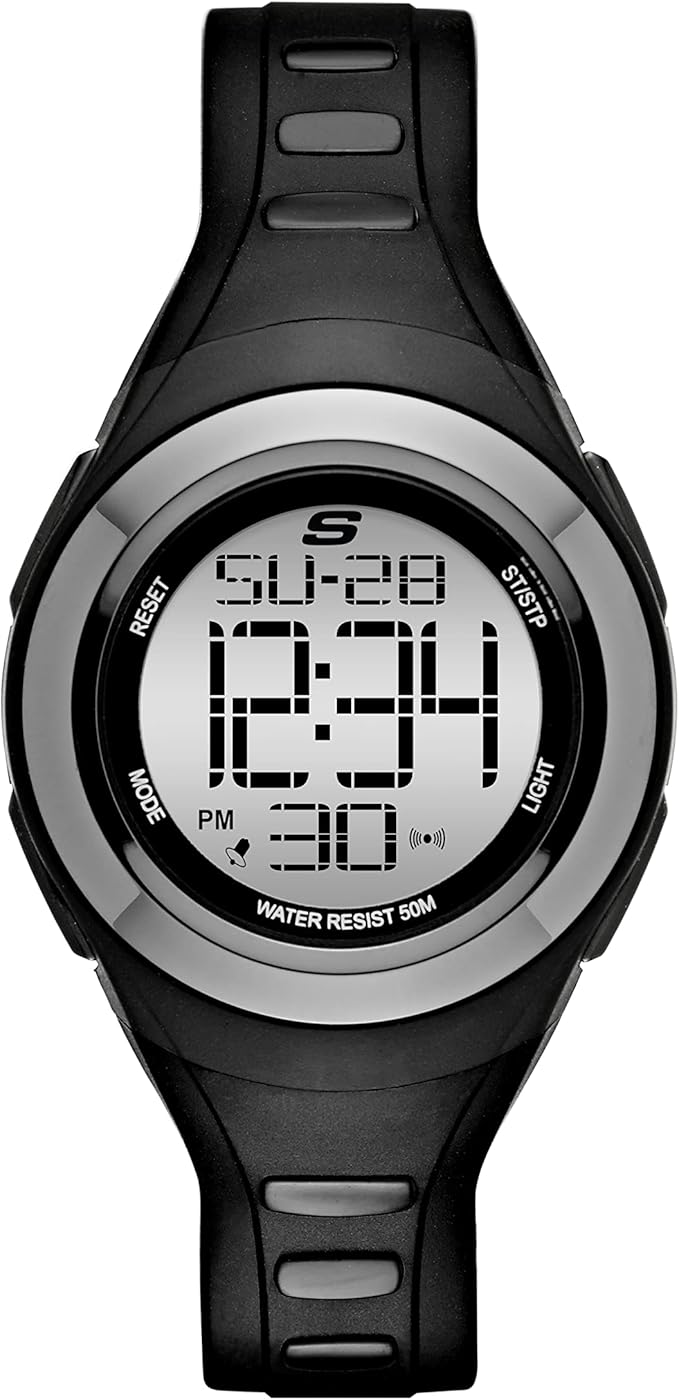Skechers Watch SR2063 Tennyson Digital Display, Chronograph, Water