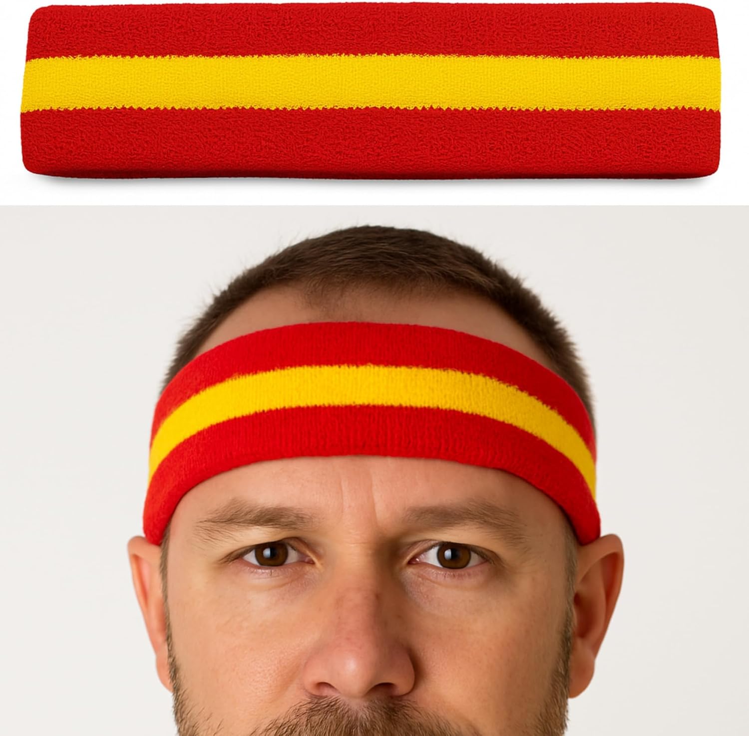 DIRTYRAGZ Dodgeball Costume T-Shirt and Sweatbands Set – Retro Headband Wristbands, Cosplay Shirt, Funny Halloween Costumes - Image 2