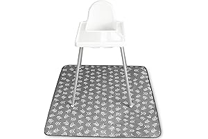 S&T INC. Baby Splat Mat for Under High Chair, Water Resistant Food Catcher